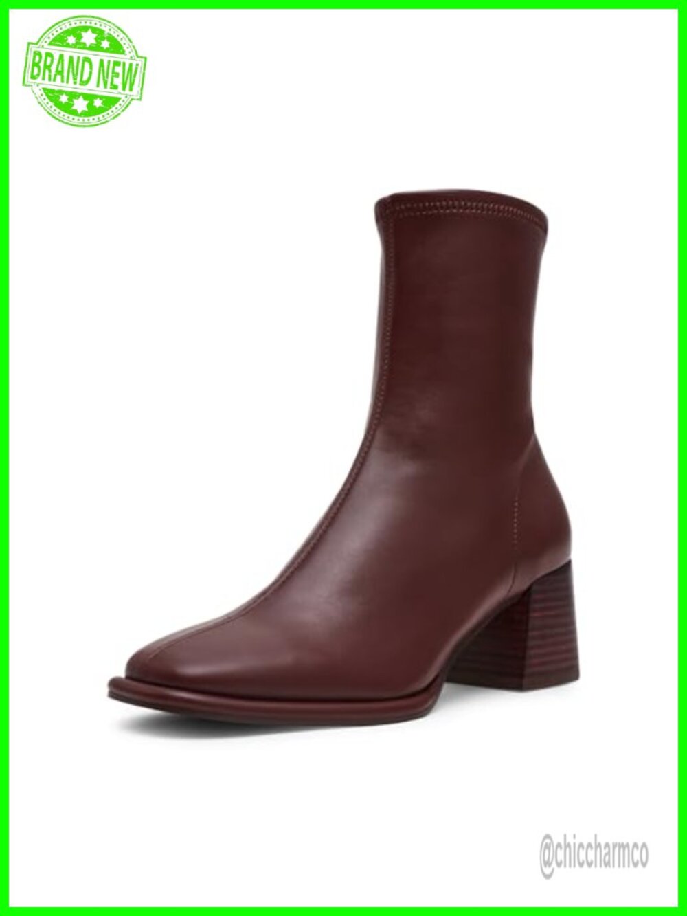 Steve Madden Pammy Ankle Bootie Vegan Leather Block Heel